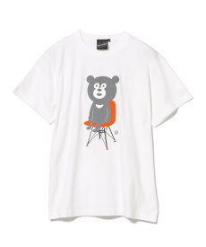 BEAMS T 【SPECIAL PRICE】BEAMS T / チェア ベアー Tシャツ ビームスT トップス カットソー・Tシャツ ホワイト グレー