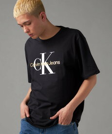 Calvin Klein Jeans (M)【公式ショップ】 カルバンクライン モノグラムロゴ Tシャツ Calvin Klein Jeans 40BC839 カルバン・クライン トップス カットソー・Tシャツ ブラック ホワイト【送料無料】