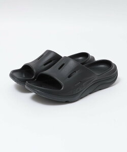 SHIPS MEN HOKA: U ORA RECOVERY SLIDE 3 �V�b�v�X �V���[�Y�E�C �T���_�� �O���[ �u���b�N�y���������z