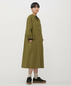 MHL. FINE COTTON WOOL TWILL DRESS }[KbgEnEG s[XEhX ̑̃s[XEhX ubN O[yz
