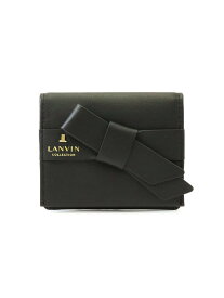 LANVIN COLLECTION 【雑誌掲載商品】ラペリパース コインケース マルショウ エンドウ 財布・ポーチ・ケース 財布 ブラック グリーン【送料無料】