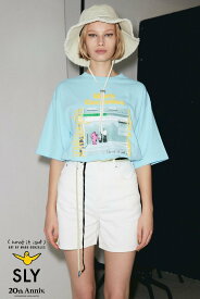 【SALE／20%OFF】SLY (What it isNt)x SLY LARGE Tシャツ スライ トップス カットソー・Tシャツ ホワイト【送料無料】