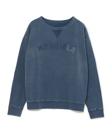 Maison Margiela ロゴオーガニックコットンスウェットシャツ メゾンマルジェラ トップス スウェット・トレーナー ブルー【送料無料】