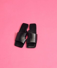 【SALE／20%OFF】Kari & lili square flat sandal レトロガール シューズ・靴 サンダル ブラック ブラウン【送料無料】