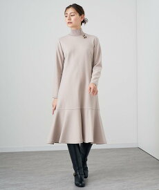 【SALE／30%OFF】ANAYI ウールジャージーヘムフレア ワンピース アナイ ワンピース・ドレス ワンピース ベージュ ブルー ネイビー グレー【送料無料】