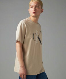 Calvin Klein Jeans (M)【公式ショップ】 カルバンクライン モノグラム クルーネック Tシャツ Calvin Klein Jeans 40KC829 カルバン・クライン トップス カットソー・Tシャツ ブラック ホワイト ネイビー ベージュ【送料無料】
