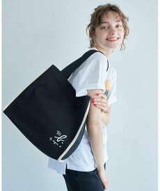 UNITED ARROWS green label relaxing ＜To b. by agnes b.コラボ＞トートバッグ ユナイテッドアローズ グリーンレーベルリラクシング バッグ トートバッグ ホワイト ブラック【送料無料】