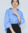 【WEB限定】スキッパーワイドスリーブシャツ/通勤対応