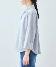 【WEB限定】スキッパーワイドスリーブシャツ/通勤対応