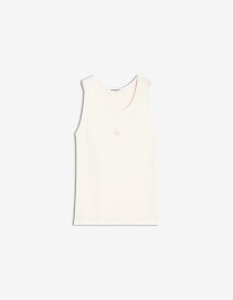 【SALE／30%OFF】Maison Kitsune MAISON KITSUNE/(W)TONAL BABY FOX PATCH RIBBED TANK TOP メゾン キツネ トップス ノースリーブ・タンクトップ ピンク【送料無料】