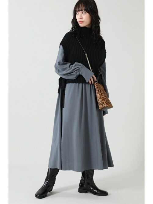 Rose Bud ニットベスト付きワンピース Rakuten Fashion 楽天ファッション 旧楽天ブランドアベニュー Bk5487