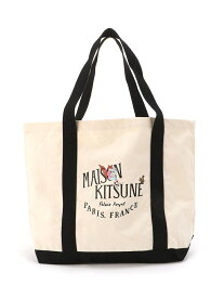 Maison Kitsune MAISON KITSUNE/(U)OLY PALAIS ROYAL SHOPPING BAG メゾン キツネ バッグ トートバッグ ホワイト【送料無料】