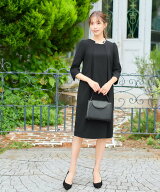 【SALE／18%OFF】Flolia 【喪服 礼服】[低身長/大きいサイズあり(ー4L)]セットアップ風トロンプルイユフ…