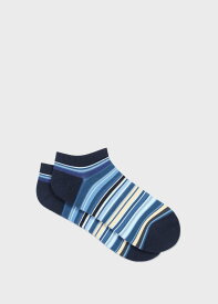 Paul Smith 【公式】シグネチャーストライプ ショートソックス ポール・スミス 靴下・レッグウェア 靴下 ネイビー グレー