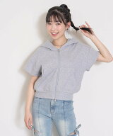 Lovetoxic 【LTXC/綿100/セット可】半袖ジップパーカー ナルミヤオンライン トップス カットソー・Tシャ…