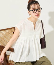 【SALE／20%OFF】FREAK'S STORE 限定展開 ダイヤ 刺繍 フリル ノースリーブ ブラウス フリークスストア トップス シャツ・ブラウス ブラウン ブルー パープル ホワイト ブラック【送料無料】