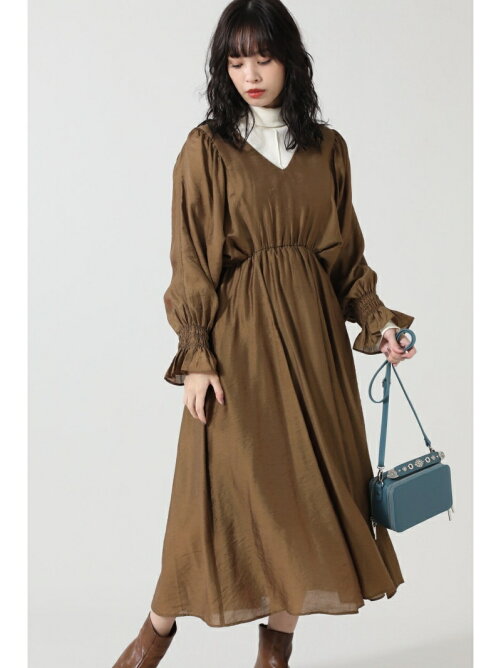 Rose Bud Vネックギャザーワンピース Rakuten Fashion 楽天ファッション 旧楽天ブランドアベニュー Bk54