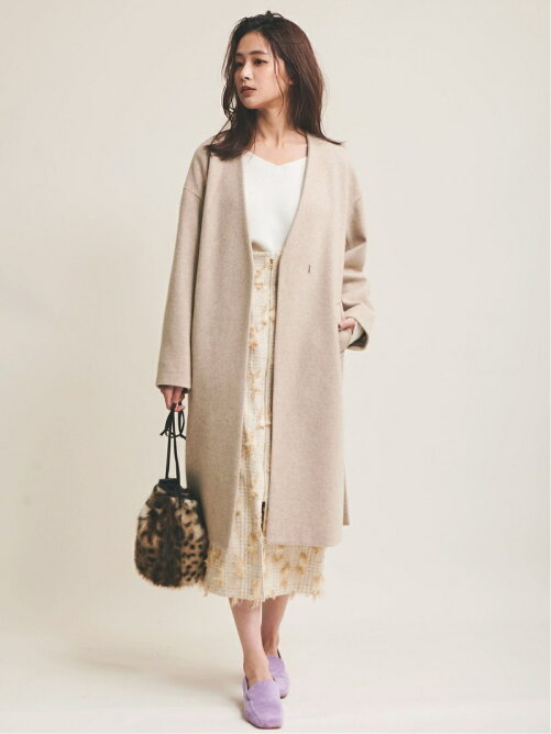 The Virgnia ラムメルトンノーカラーコート Rakuten Fashion 楽天ファッション 旧楽天ブランドアベニュー Bp94