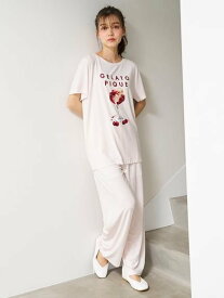 【SALE／30%OFF】gelato pique 【接触冷感】COOLレーヨンデザートロゴロングパンツ ジェラートピケ インナー・ルームウェア その他のインナー・ルームウェア ピンク【送料無料】