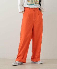 【SALE／70%OFF】DOUBLE NAME 裾ボタンワイドパンツ レイカズン パンツ スラックス・ドレスパンツ ブラック グリーン オレンジ ホワイト