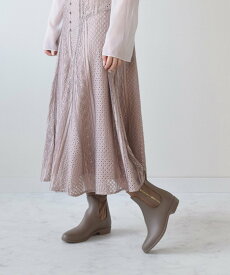 Bridget Birkin 【Bridget Birkin】サイドジップレインブーツ ブリジットバーキン シューズ・靴 レインシューズ・ブーツ ブラウン ベージュ グレー【送料無料】