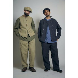 Nigel Cabourn MAN /フレンチワークパンツ -ヘンプキャンバス ナイジェル・ケーボン パンツ その他のパンツ グレー カーキ【送料無料】