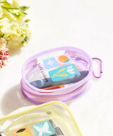 【SALE／50%OFF】LAKOLE [FRUITS AND BLOOM]ラウンドポーチ ラコレ 財布・ポーチ・ケース ポーチ イエロ…