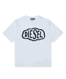 【SALE／38%OFF】DIESEL DIESEL ディーゼル Kids & Junior ブランドロゴ半袖Tシャツカットソー シフォン トップス カットソー・Tシャツ ネイビー ホワイト レッド ブラック イエロー【送料無料】