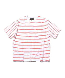 BEAMS PLUS Pocket Tee Pile Stripe �r�[���X ���� �g�b�v�X �J�b�g�\�[�ET�V���c �C�G���[ �u���[ �z���C�g�y���������z
