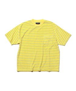 BEAMS PLUS Pocket Tee Pile Stripe �r�[���X ���� �g�b�v�X �J�b�g�\�[�ET�V���c �C�G���[ �u���[ �z���C�g�y���������z