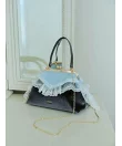 【WEB限定カラー】レーストリムがま口バッグ