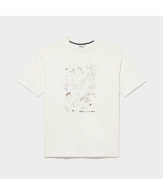 【SALE／30%OFF】AIGLE 【AIGLE for more trees】 チャリティ グラフィック 半袖Tシャツ #3 エーグル トップス カットソー・Tシャツ ホワイト グレー【送料無料】