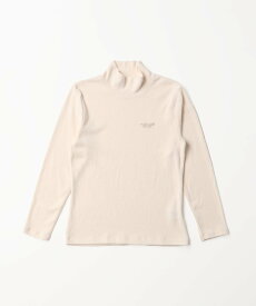 Mademoiselle NON NON 1/25ソリストヒートストレッチリブ表ピーチ起毛 ハイネックTシャツ マドモアゼルノンノン トップス カットソー・Tシャツ ネイビー ブラウン レッド ホワイト【送料無料】