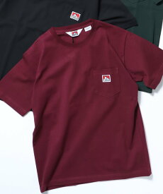 BEN DAVIS / WHITE LABEL 【BEN DAVIS(ベンデイビス)】BEN'S POCKET TEE(REG) ナバル トップス カットソー・Tシャツ ネイビー ホワイト ワインレッド ブラック グレー