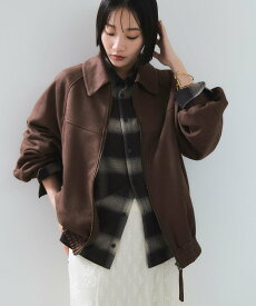 【SALE／50%OFF】VIS 合皮&スエードライクジップアップブルゾン ビス ジャケット・アウター ブルゾン・ジャンパー ピンク【送料無料】