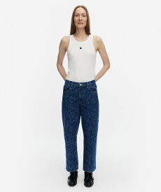 Marimekko 【日本・フィンランド限定】Maridenim Barrel Piirto Unikko ジーンズ マリメッコ パンツ その他のパンツ ブルー【送料無料】