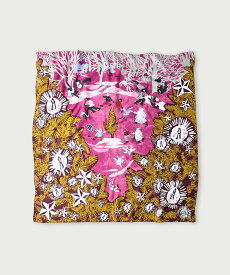 45R スーピマオーガニックの綾ノエル風呂敷 フォーティファイブアール ファッション雑貨 スカーフ・バンダナ ネイビー ブルー オレンジ ピンク イエロー【送料無料】