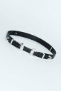 TOGA TOO Double buckle belt トーガ ファッション雑貨 ベルト ブラック【送料無料】