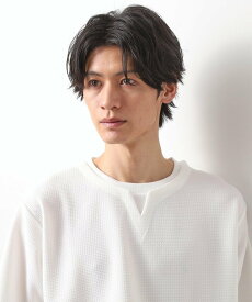 【SALE／20%OFF】THE SHOP TK ミニフクレキーネック半袖Tシャツ ザ ショップ ティーケー トップス カットソー・Tシャツ ピンク ベージュ ホワイト ネイビー ブルー