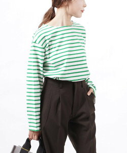 THE SHINZONE �U �V���]�[�� �}�����{�[�_�[T MARINE BORDER TEE �u���[�R���u���[ �g�b�v�X �J�b�g�\�[�ET�V���c�y���������z