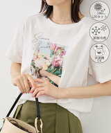 【SALE／10%OFF】ROPE' PICNIC RENUロゴ&フォトアソートプリントTシャツ/UVカット・接触冷感・イージーケ…
