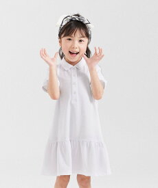 【SALE／70%OFF】COMME CA ISM 鹿の子ポロワンピース コムサイズム ワンピース・ドレス ワンピース ホワイト ブラック グリーン ブルー