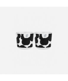 Marimekko Unikko コーヒーカップセット(ハンドルなし) マリメッコ ファッション雑貨 その他のファッション雑貨 ブラック【送料無料】