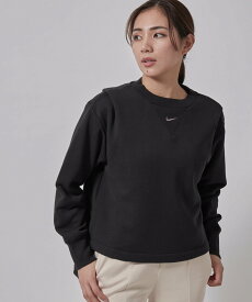 【SALE／30%OFF】NIKE 【NIKE】NSW MDRN FT OS CR フリース L/S トップ ウィメンズ ナージー トップス スウェット・トレーナー ブラック ホワイト【送料無料】