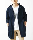 【SALE／50%OFF】MK MICHEL KLEIN homme 【洗える】ストライプサッカーカーディガン ミッシェルクランオム トップス カーディガン ネイビー ブルー【送料無料】