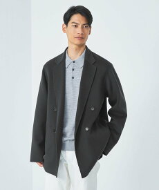【SALE／70%OFF】UNITED ARROWS green label relaxing ウール ナイロン リバー 4B ダブル ジャケット ユナイテッドアローズ アウトレット ジャケット・アウター テーラードジャケット・ブレザー グレー ブラウン【送料無料】