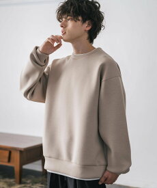 【SALE／25%OFF】Rocky Monroe ダンボールニットフェイクレイヤードプルオーバー ロッキーモンロー トップス スウェット・トレーナー ネイビー ピンク ホワイト グレー グリーン ブラック ベージュ イエロー ブルー