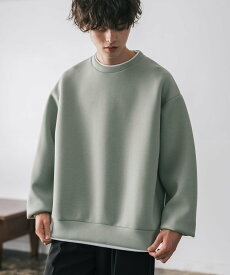 【SALE／25%OFF】Rocky Monroe ダンボールニットフェイクレイヤードプルオーバー ロッキーモンロー トップス スウェット・トレーナー ネイビー ピンク ホワイト グレー グリーン ブラック ベージュ イエロー ブルー