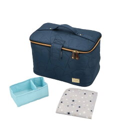 BACKYARD FAMILY アットファースト おむつ収納ケース ローラ マタニティウェア・ベビー用品 マザーズバッグ・おむつポーチ ネイビー グレー