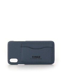 【SALE／70%OFF】KINGZ マイクロファイバー素材IphoneケースXS キングズ 財布・ポーチ・ケース ポーチ ブラック ブルー